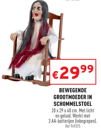 Trafic Bewegende Grootmoeder in Schommelstoel aanbieding