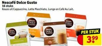 Kruidvat Nescafé dolce gusto aanbieding