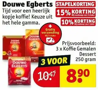 Kruidvat Koffie gemalen dessert aanbieding
