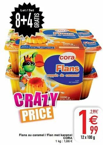 Cora Flans au caramel - flan met karamel cora aanbieding