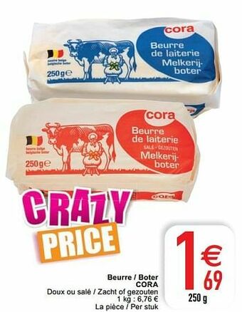 Cora Beurre - boter cora aanbieding