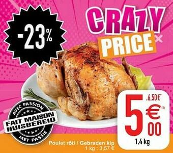 Cora Poulet rôti - gebraden kip aanbieding