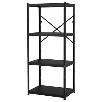 IKEA Bror Open kast, zwart, 85x55x190 cm aanbieding