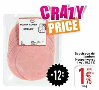Saucisson de jambon hespenworst