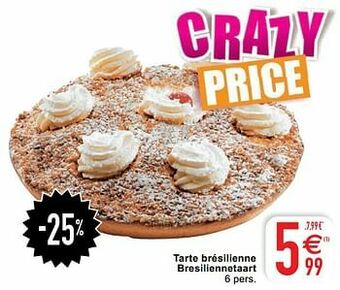 Cora Tarte brésilienne bresiliennetaart aanbieding