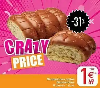 Cora Sandwiches collés - sandwiches aanbieding