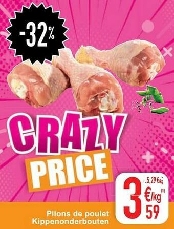 Cora Pilons de poulet - kippenonderbouten aanbieding
