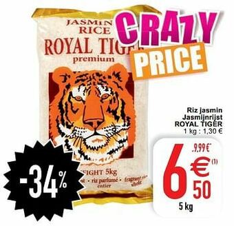 Cora Riz jasmin jasmijnrijst royal tiger aanbieding