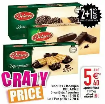 Cora Biscuits - koekjes delacre aanbieding