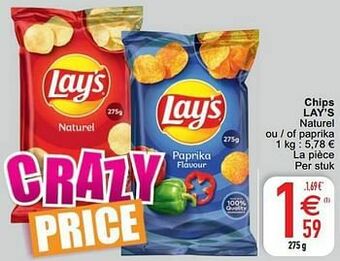 Cora Chips lay’s aanbieding