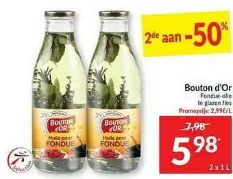 Intermarché Bouton d`or fondue-olie aanbieding