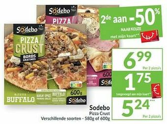 Intermarché Sodebo pizza crust aanbieding