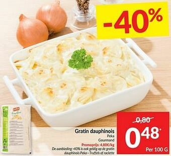 Intermarché Gratin dauphinois peka gourmand aanbieding