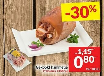 Intermarché Gekookt hammetje aanbieding