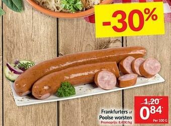 Intermarché Frankfurters of poolse worsten aanbieding