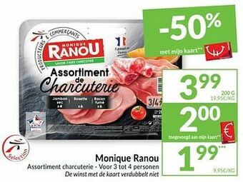 Intermarché Monique ranou assortiment charcuterie aanbieding