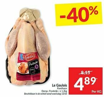 Intermarché Le gaulois parelhoen aanbieding