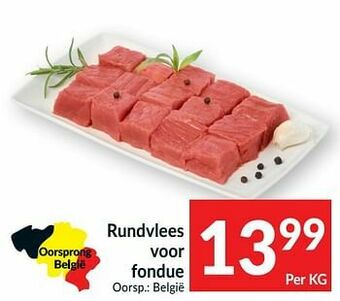 Intermarché Rundvlees voor fondue aanbieding