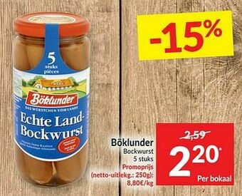 Böklunder bockwurst