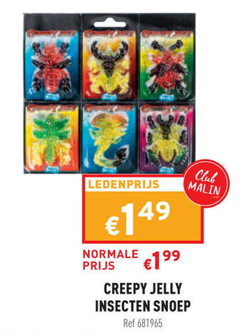 Creepy Jelly Insecten Snoep