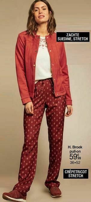 Damart Broek pull-on aanbieding