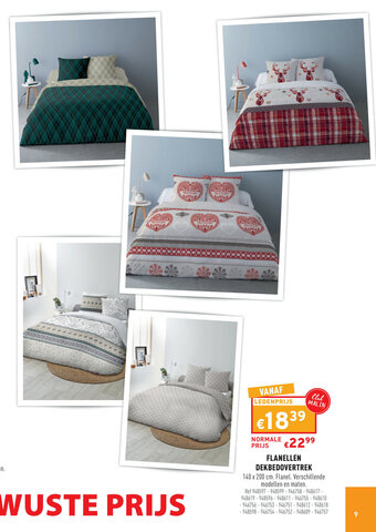 Trafic Flanellen Dekbedovertrek aanbieding