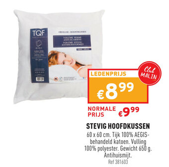 Trafic Stevig Hoofdkussen aanbieding