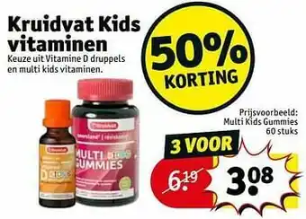 Kruidvat Multi kids gummies aanbieding