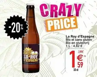 Cora La roy d’espagne bio et sans gluten bio en glutenvrij aanbieding
