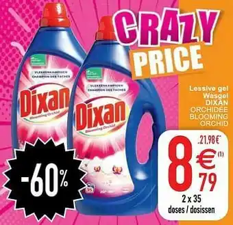 Cora Lessive gel wasgel dixan orchidée blooming orchid aanbieding