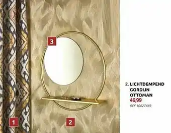 Lichtdempend gordijn ottoman