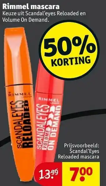 Kruidvat Scandal’eyes reloaded mascara aanbieding