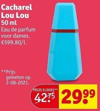 Kruidvat Cacharel lou lou edp aanbieding