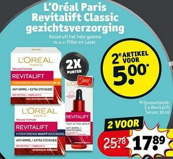 Kruidvat Revitalift serum aanbieding