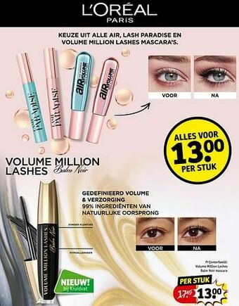 Kruidvat Volume million lashes balm noir mascara aanbieding