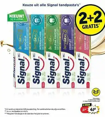 Kruidvat Signal integral 8 white + signal integral 8 sensitive expert aanbieding