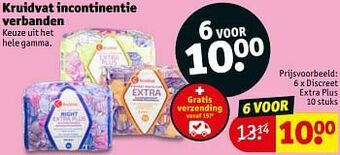 Kruidvat Discreet extra plus aanbieding