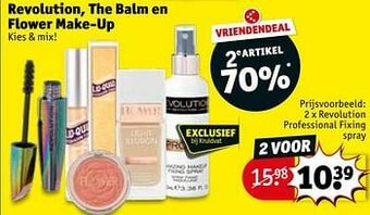 Kruidvat Revolution professional fixing spray aanbieding