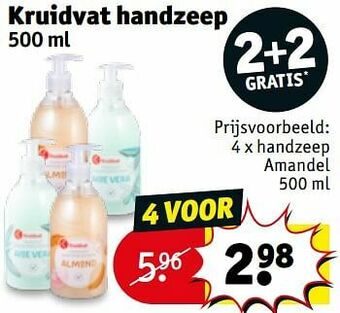 Kruidvat Handzeep amandel aanbieding