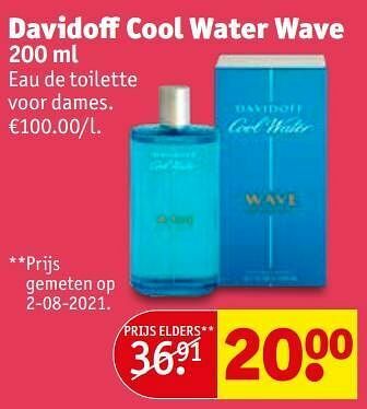 Kruidvat Davidoff cool water wave edt aanbieding