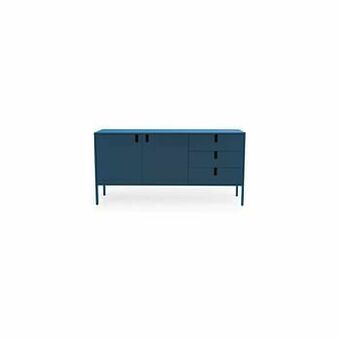 Leen Bakker Tenzo dressoir Uno - petrolblauw - 86x171x46 cm - Leen Bakker aanbieding
