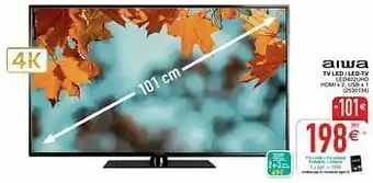 Cora Aiwa tv led - led-tv led402uhd aanbieding