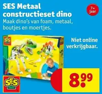 Kruidvat Ses metaal constructieset dino aanbieding
