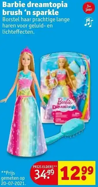 Kruidvat Barbie dreamtopia brush ‘n sparkle aanbieding