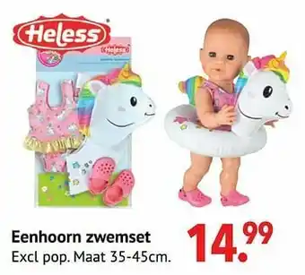 Multi bazar Eenhoorn zwemset aanbieding