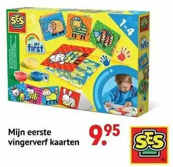 Multi bazar Mijn eerste vingerverf kaarten aanbieding