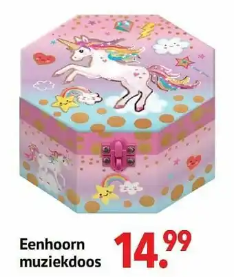 Multi bazar Eenhoorn muziekdoos aanbieding