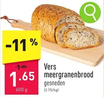 ALDI Vers meergranenbrood 600g aanbieding