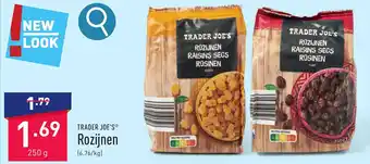 ALDI TRADER JOE'S Rozijnen 250g aanbieding