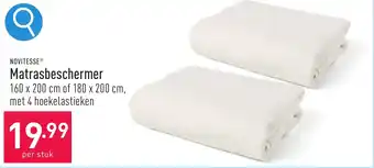 ALDI NOVITESSE Matrasbeschermer 160 x 200cm of 180 x 200cm aanbieding